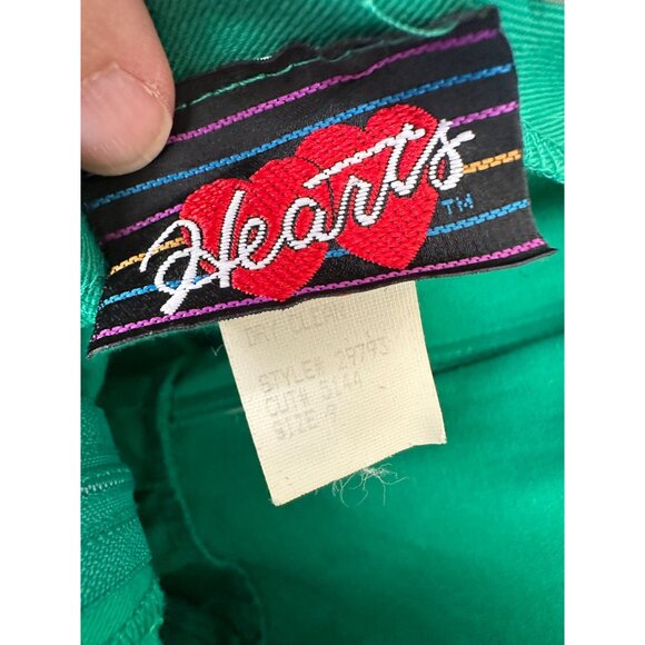 Vintage Hearts‎ Womens Green Dress 9 sweetheart neck cotton pencil mini dress - Picture 3 of 7